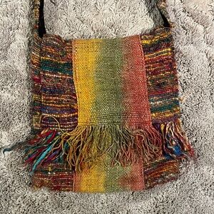 Gently used handmade Boho purse